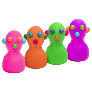 NeeDoh Panic Pete Group - Pink Orange Green Purple